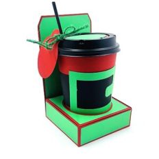 Christmas 12 oz Coffee Tote and Santa Belt Sleeve