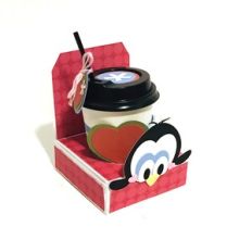 Penguin 4 oz Coffee Tote with Sleeve and Gift Card