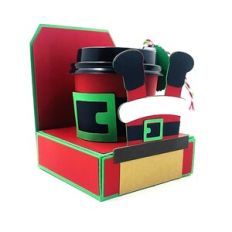 Santa 4 oz Mini Coffee Tote, Sleeve and Gift Card