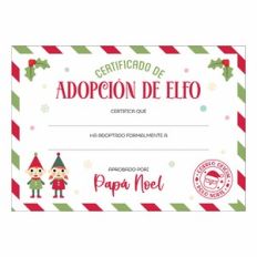 Certificado adopción Elfo