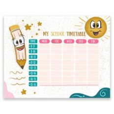 Printable School Timetable