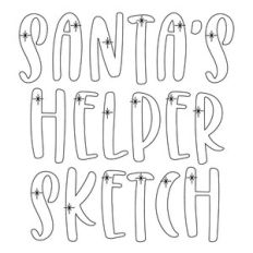 BFC Santa's Helper Christmas Sketch Font