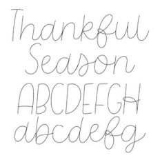 BFC Thankful Season Cursive Sketch Font