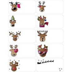 Reindeer Tag Stickers