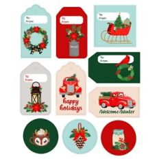 Rustic Farm House Christmas Gift tags