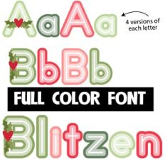 Blitzen Color Font