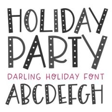BFC Holiday Party Christmas Font