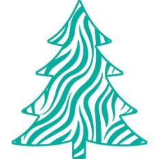 zebra print christmas tree