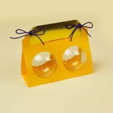 Acrylic ball holder: Double 6cm