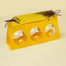 Acrylic ball holder: Triple 6cm