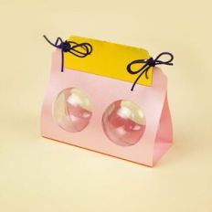 Acrylic ball holder: Double 5cm