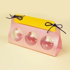 Acrylic ball holder: Triple 5cm