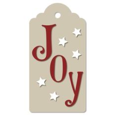 Joy Christmas Gift Tag
