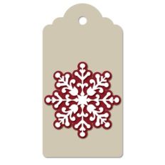 Snowflake Layered Christmas Gift Tag