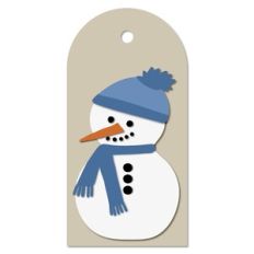 Snowman Christmas Gift Tag