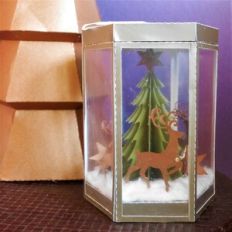 Deer and Tree, Christmas Ornament