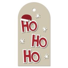 Ho Ho Ho Christmas Gift Tag