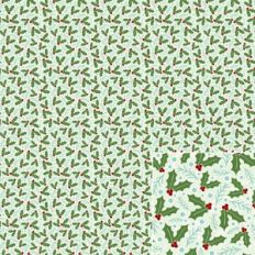 Christmas Holly Printable Pattern