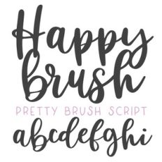 BFC Happy Brush Script Font