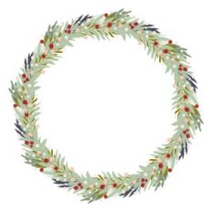 Blue Berry Wreath