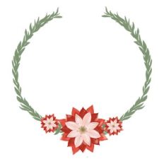 Christmas Poinsettia Wreath