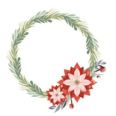 Poinsettia Wreath