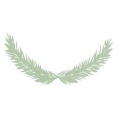 Simple half wreath