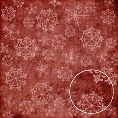 Rust Red Snowflakes Merry Wishes Linen Christmas Background