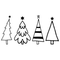 Doodle Christmas Trees