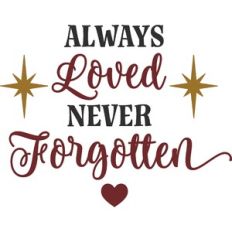 Always Loved Never Forgotten