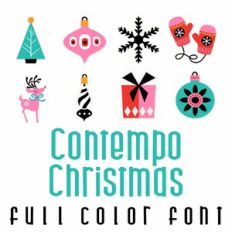 Contempo Christmas Full Color Font