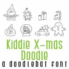 Kiddie X-mas Doodlebat Font