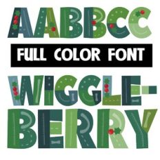 Wiggleberry Color Font