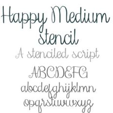PN Happy Medium Stencil