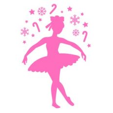 Christmas Ballerina Silhouette