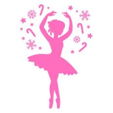 Christmas Ballerina Silhouette