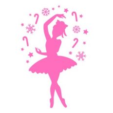 Christmas Ballerina Silhouette