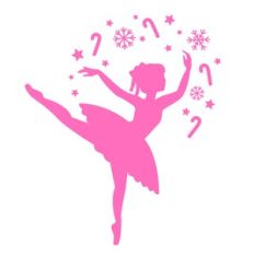 Christmas Ballerina Silhouett