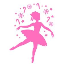 Christmas Ballerina Silhouette