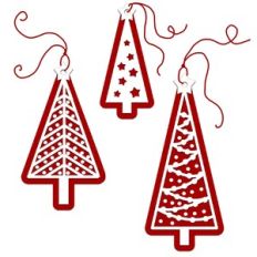 Christmas Tree Forest Layered Gift Tags