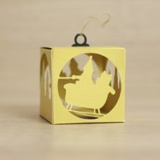 Cube Box Ornament for Christmas
