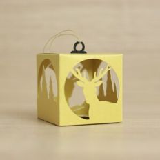 Cube Box Ornament for Christmas