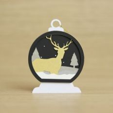 Christmas Globe Ornament Deer