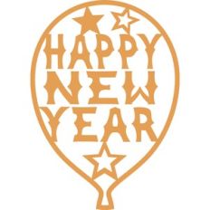 happy new year balloon