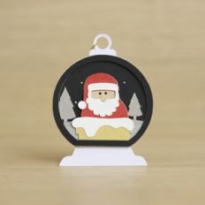 Christmas Globe Ornament Santa