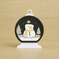 Christmas Globe Ornament Snowman