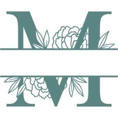 M split monogram frame