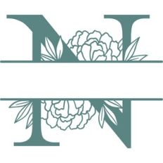 n split monogram frame