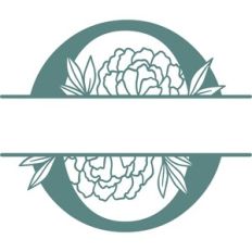 o split monogram frame