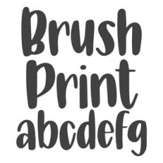 BFC Brush Print Font